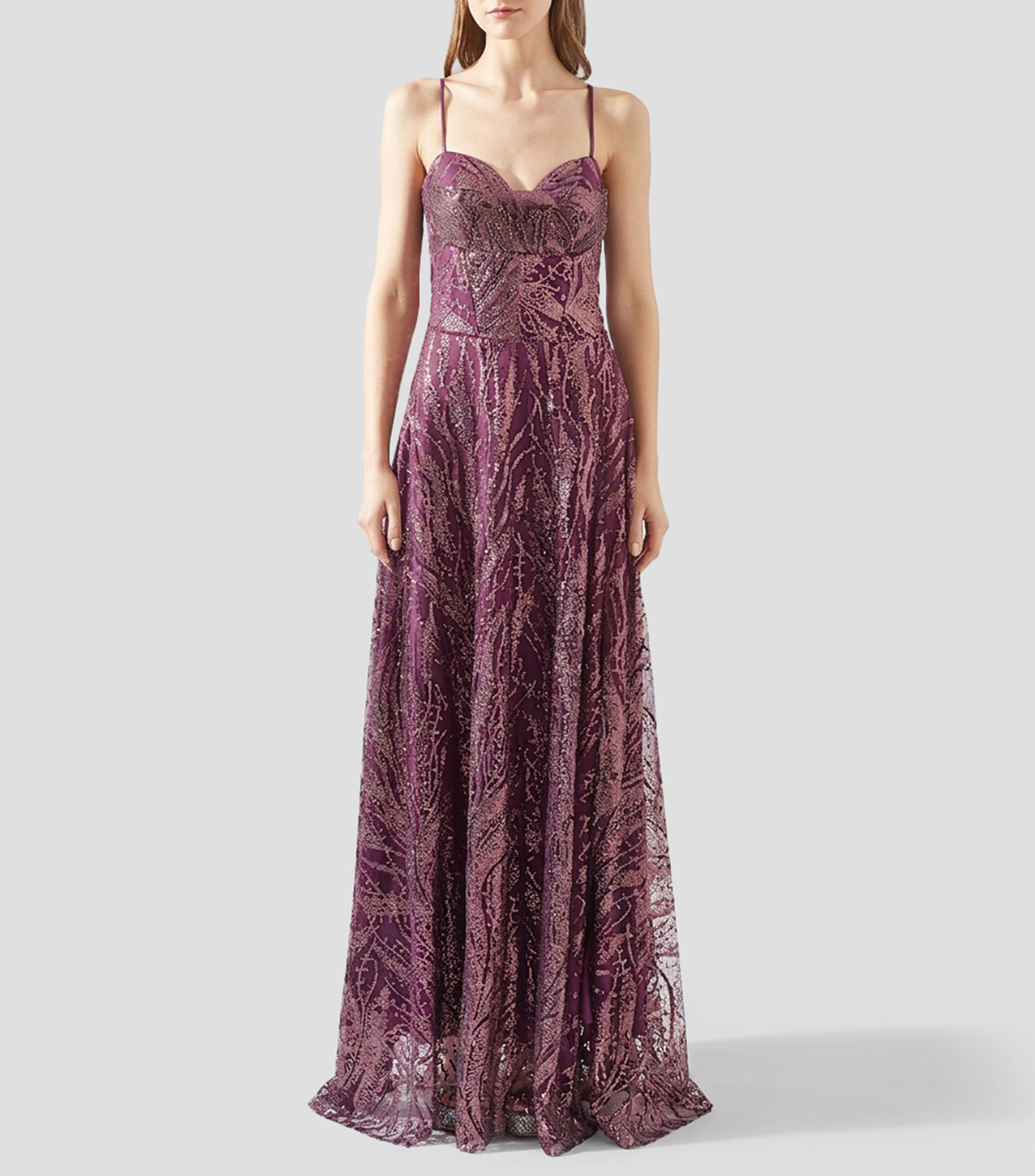 Vestido de fiesta largo sólido Mujer